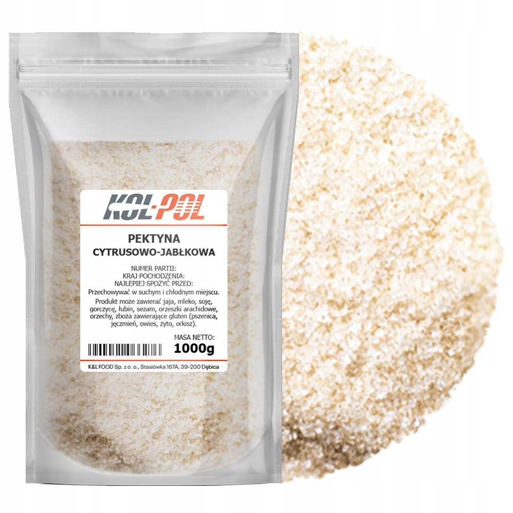 Levně Pektin Na Džemy 1kg Citrusová amidovaná zahušťovadlo pro zavařování Kol-Pol
