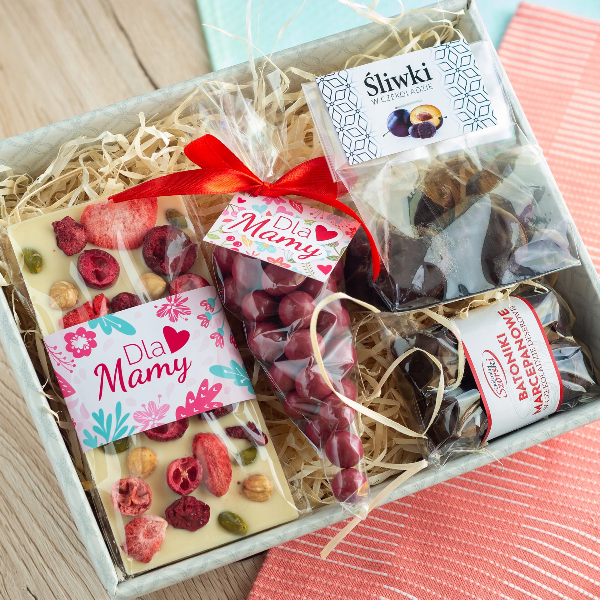 Zestaw upominkowy Dla Mamy słodycze