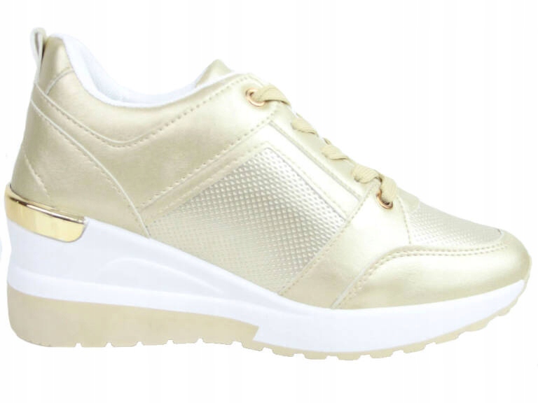 

Sneakersy Na Koturnie Botki Złote E2BY1302 41