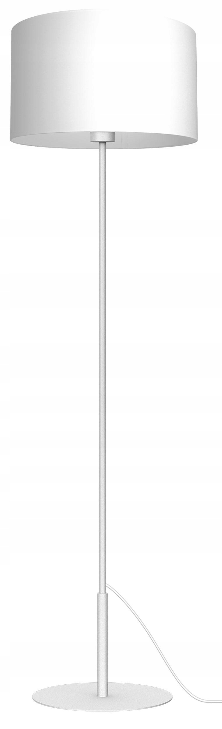 Stojacia podlahová lampa Arden Biely Abažúr 1xE27 150 cm klasická do obývačky