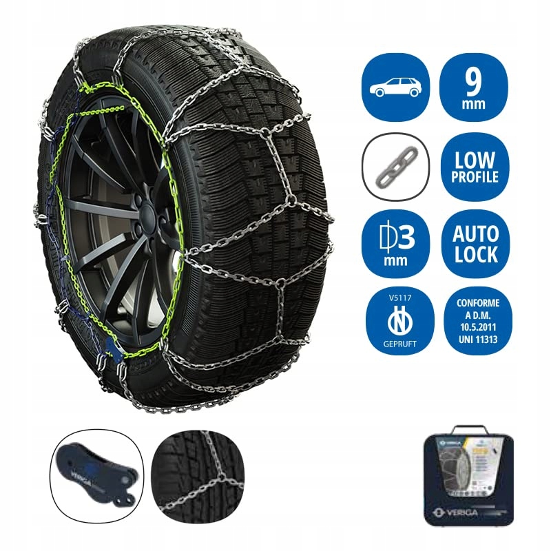 Veriga 43090 Łańcuchy do trudnych warunków, Pro Producent Veriga