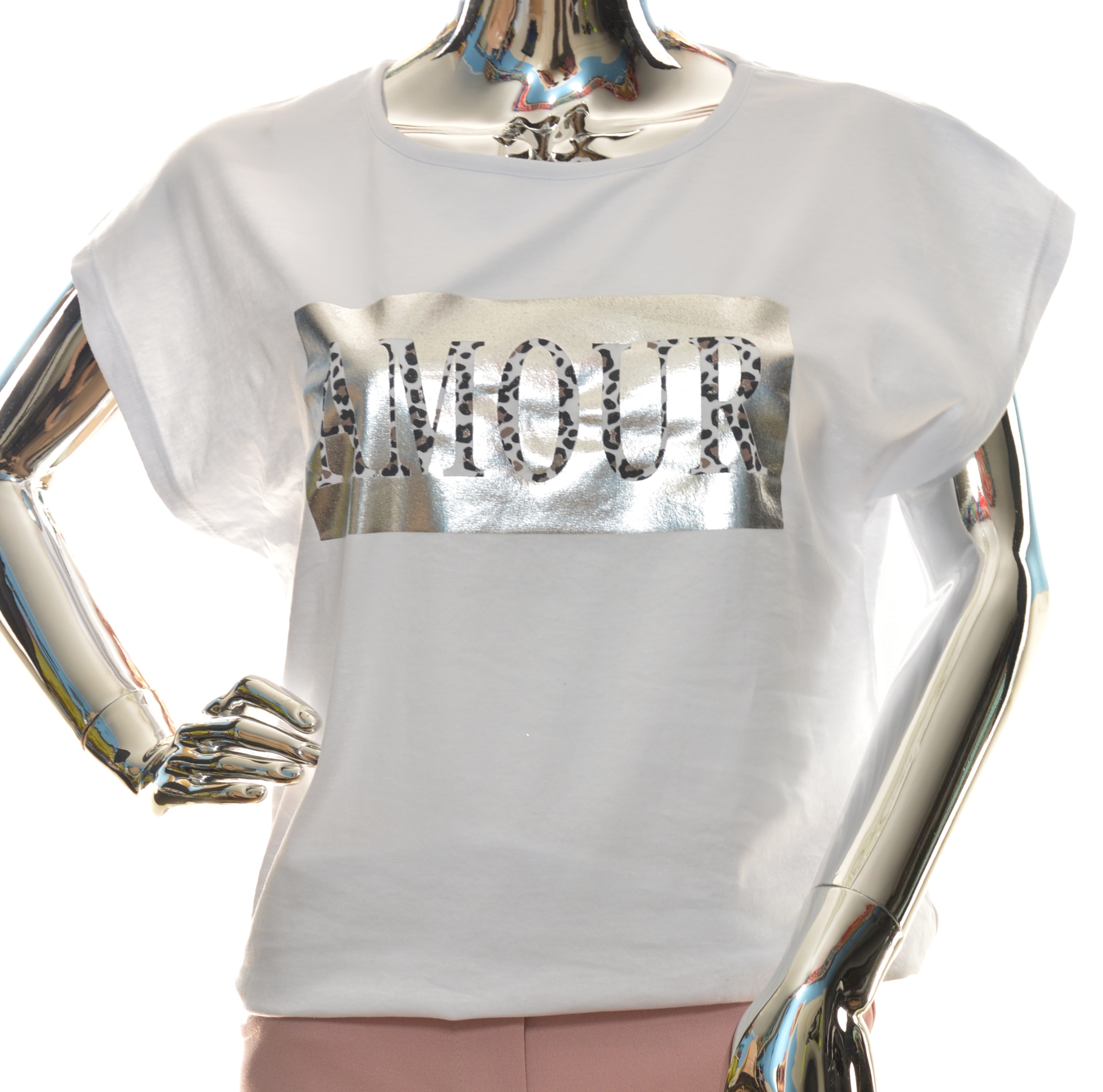 

Damska bluzka koszulka damski t-shirt biały XL