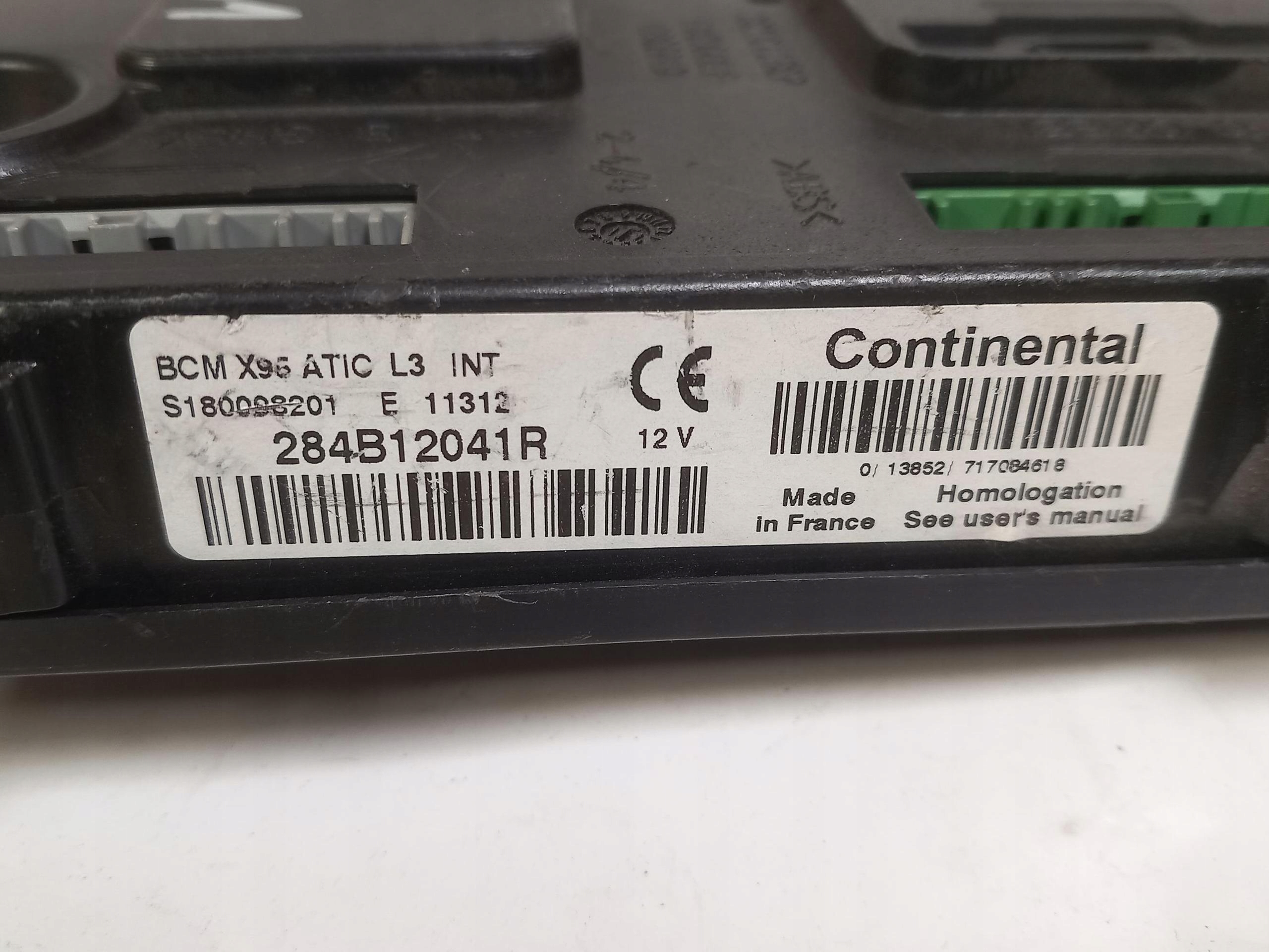 control unit module BCM RENAULT MEGANE III 284B12041R 08-16