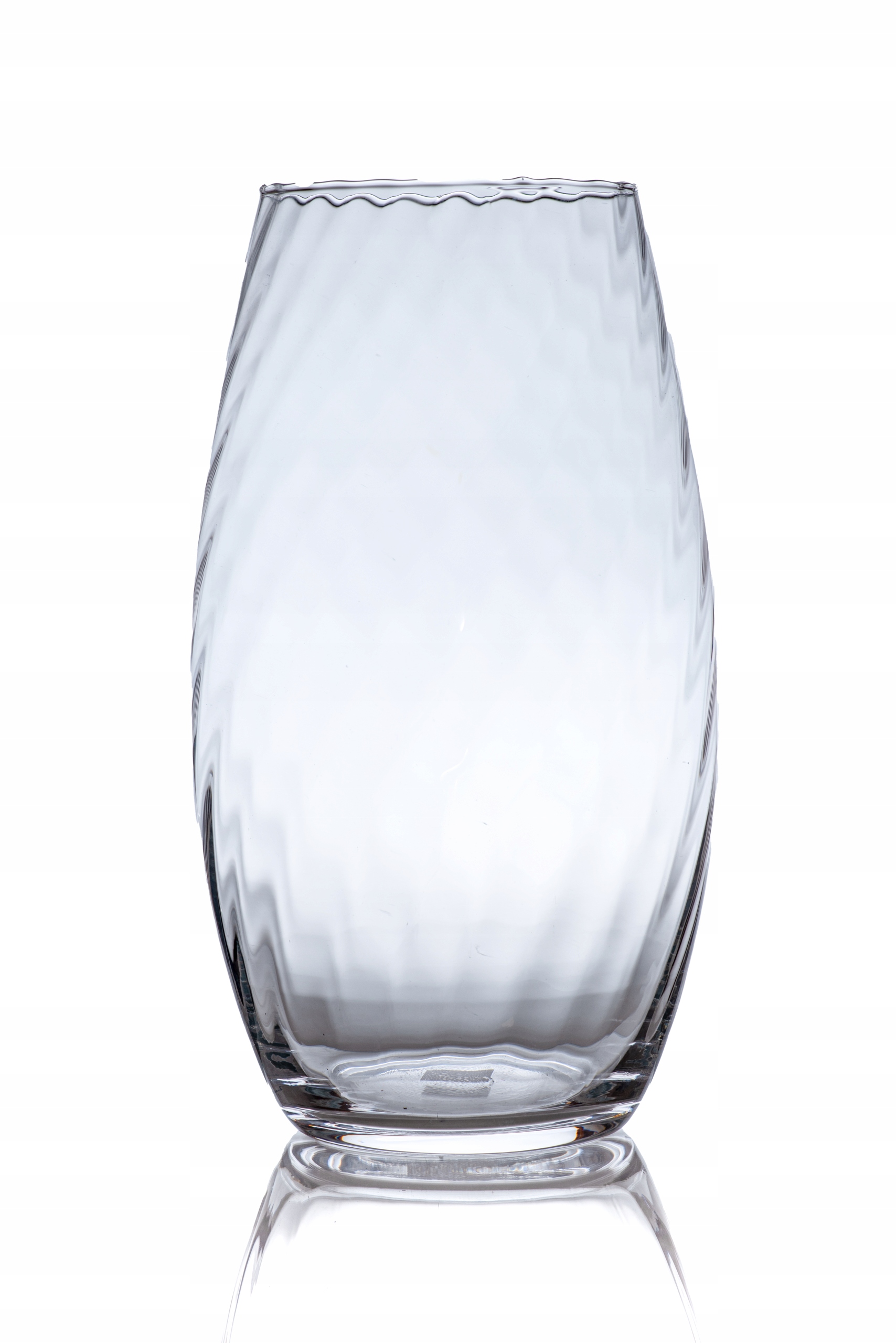 

Wazon Krosno Szklany Kręcony Handmade 35 cm