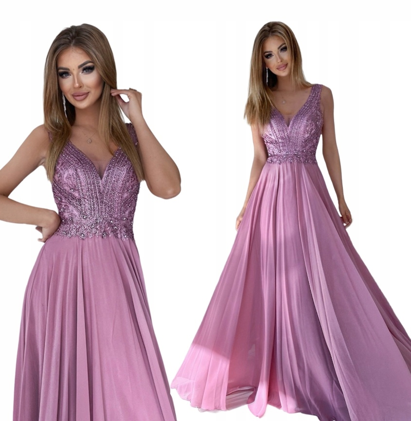 Maxi Šaty Campari Heather Chiffon, večerní, Elegantní rozšířené