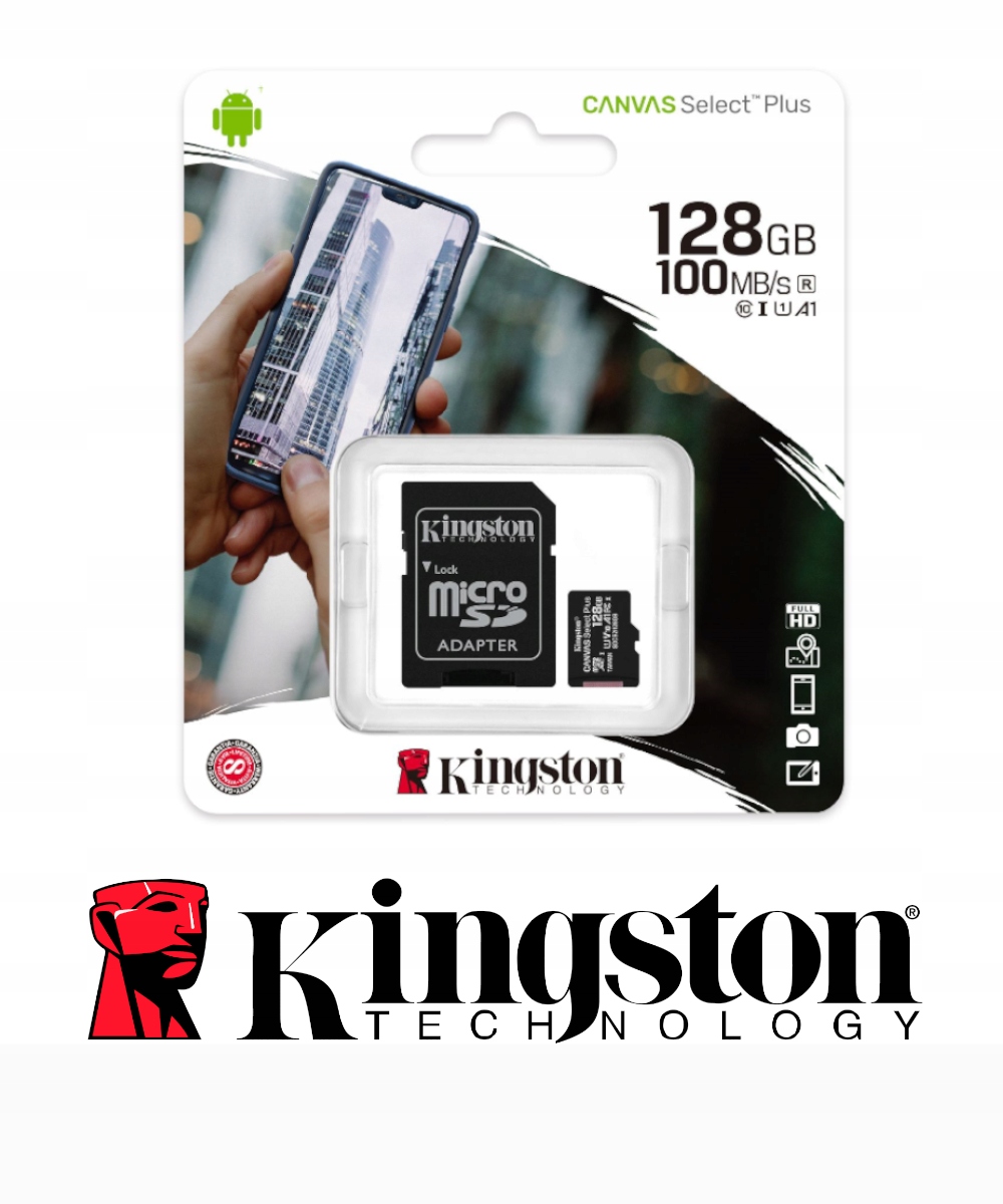 

Kingston Karta Micro Sd Szybka 128GB Adapter Sd