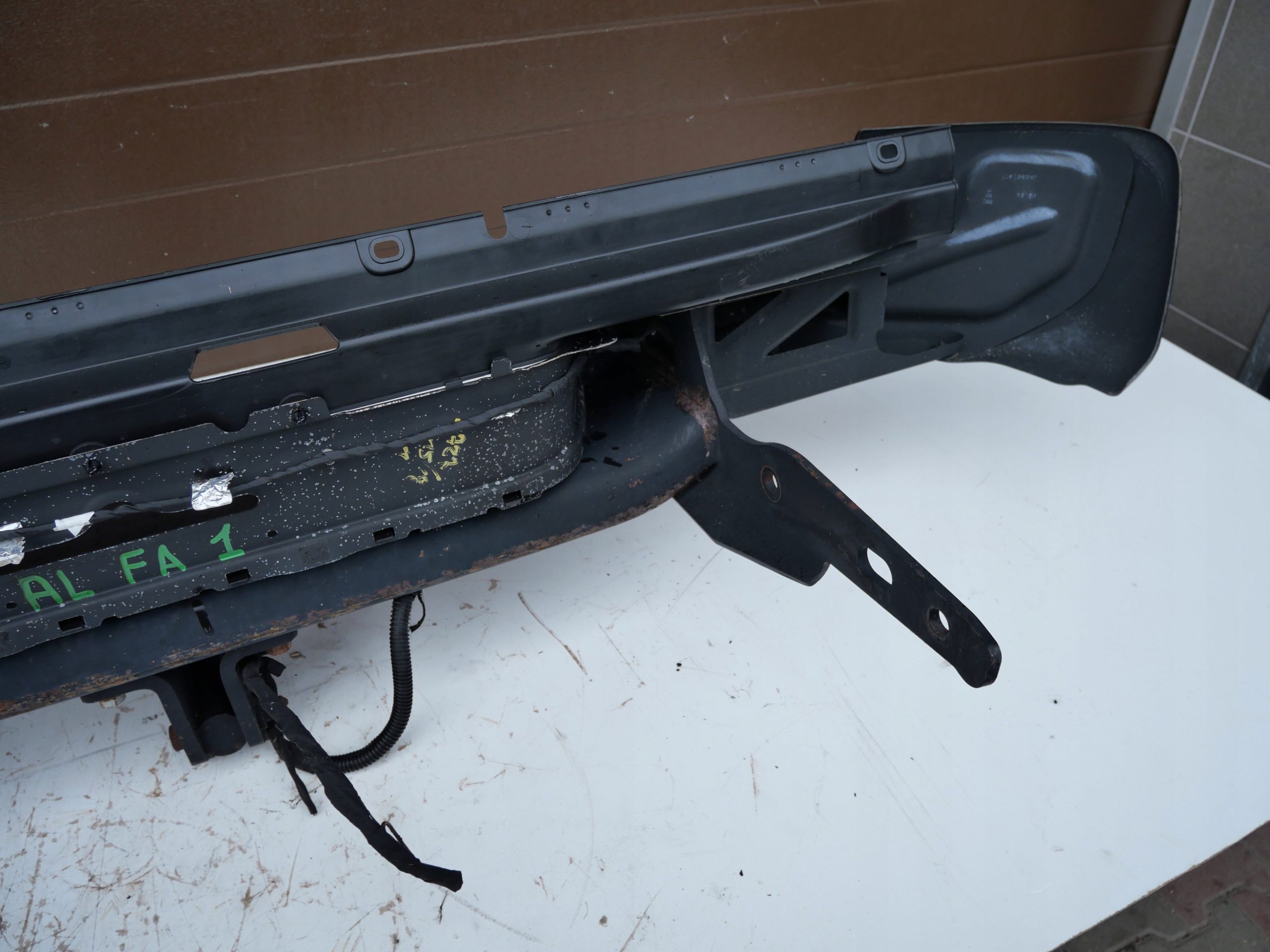 VW AMAROK 2H rear bumper towing PDC black 2H7807421