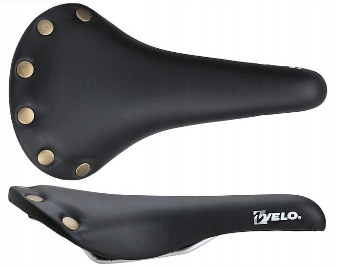 Siodełko Rowerowe Retro Ostre Koło Fix Czarne Velo