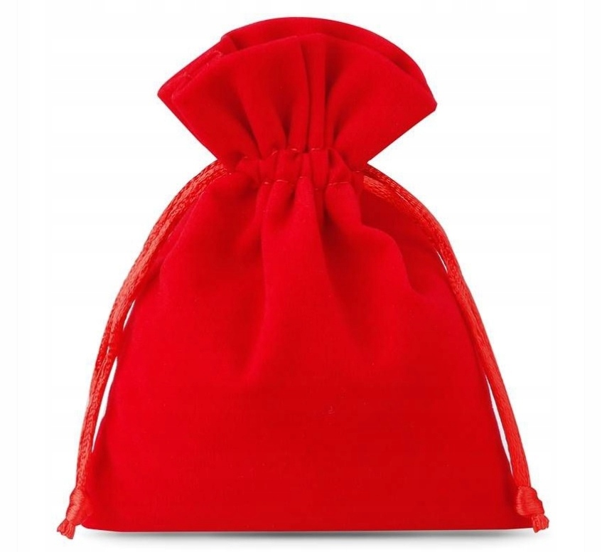 

Woreczek welur 10x13 cm Biżuteria Kości red 1348