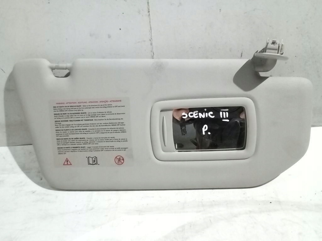Renault Scenic III 3 Blende Abdeckung przeciwsloneczna rechts