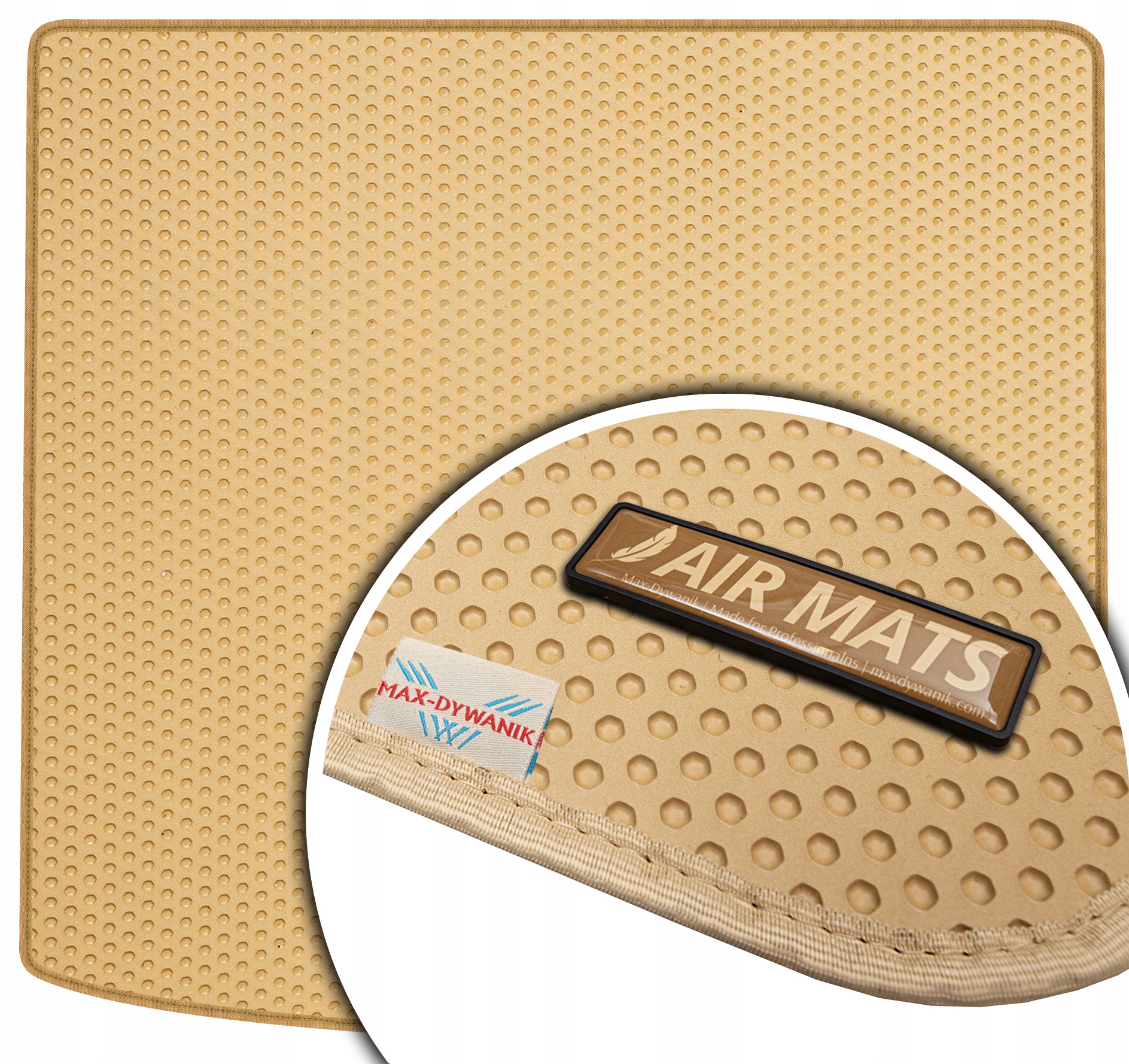 Porsche Cayenne III Suv 2017- Béžová rohož do kufru Eva Air Mats