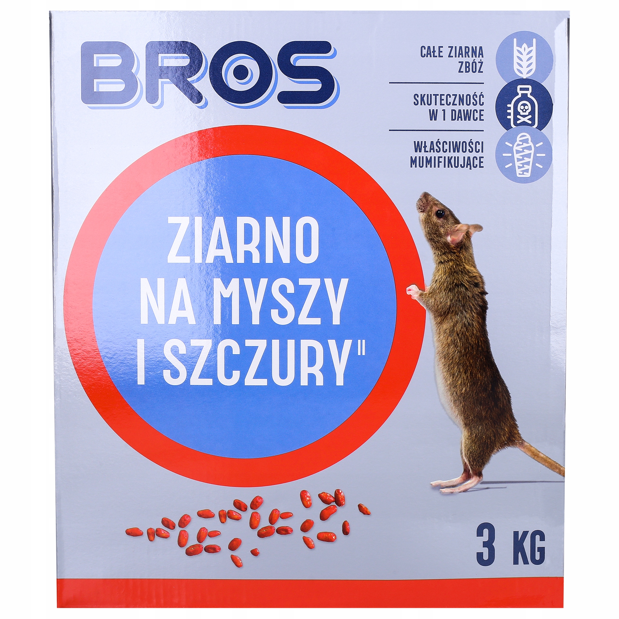 

Silne Ziarno Na Myszy I Szczury Bros 3 Kg Trutka