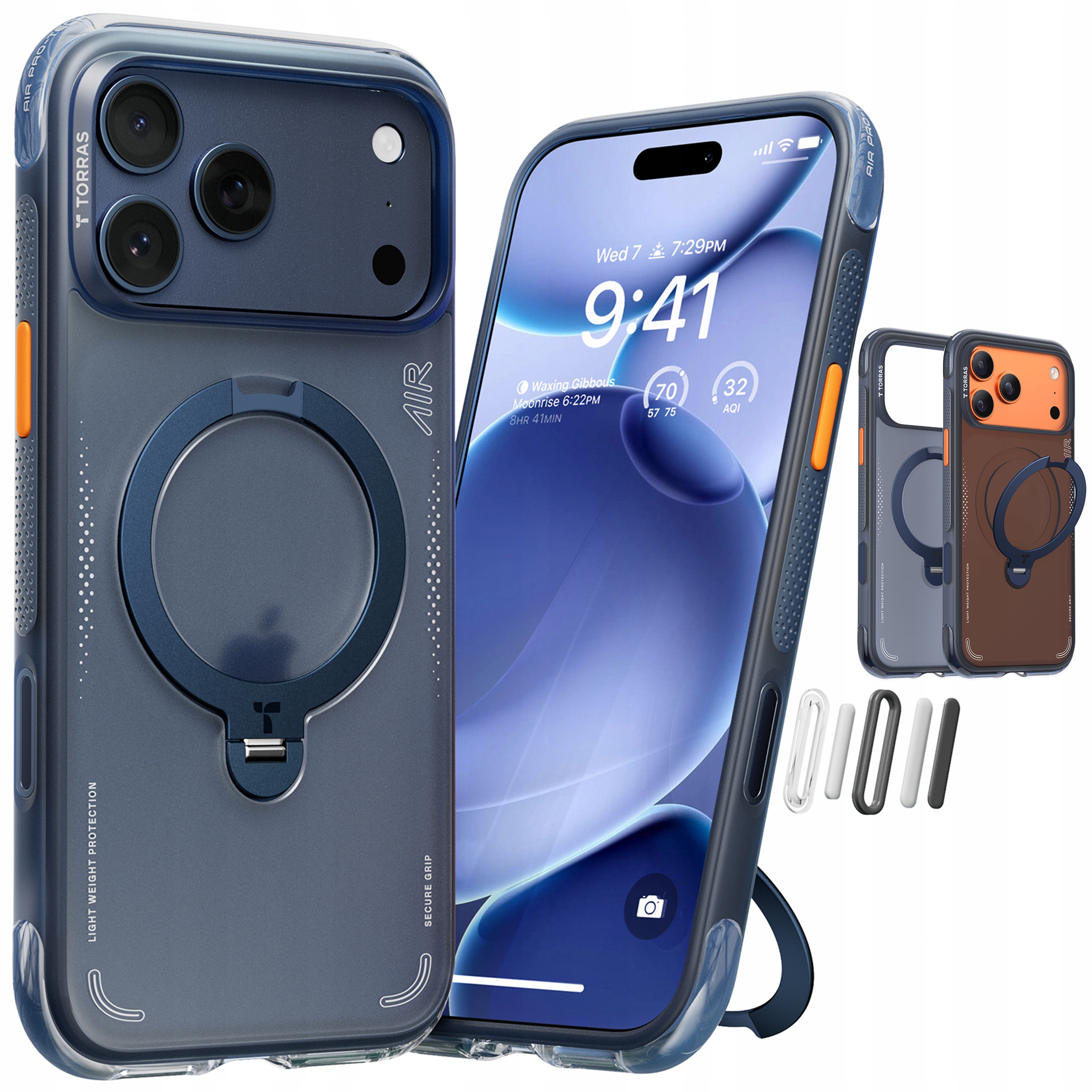 Torras Ostand Air Case Etui MagSafe z Uchwytem do iPhone 17 Pro Max Cover