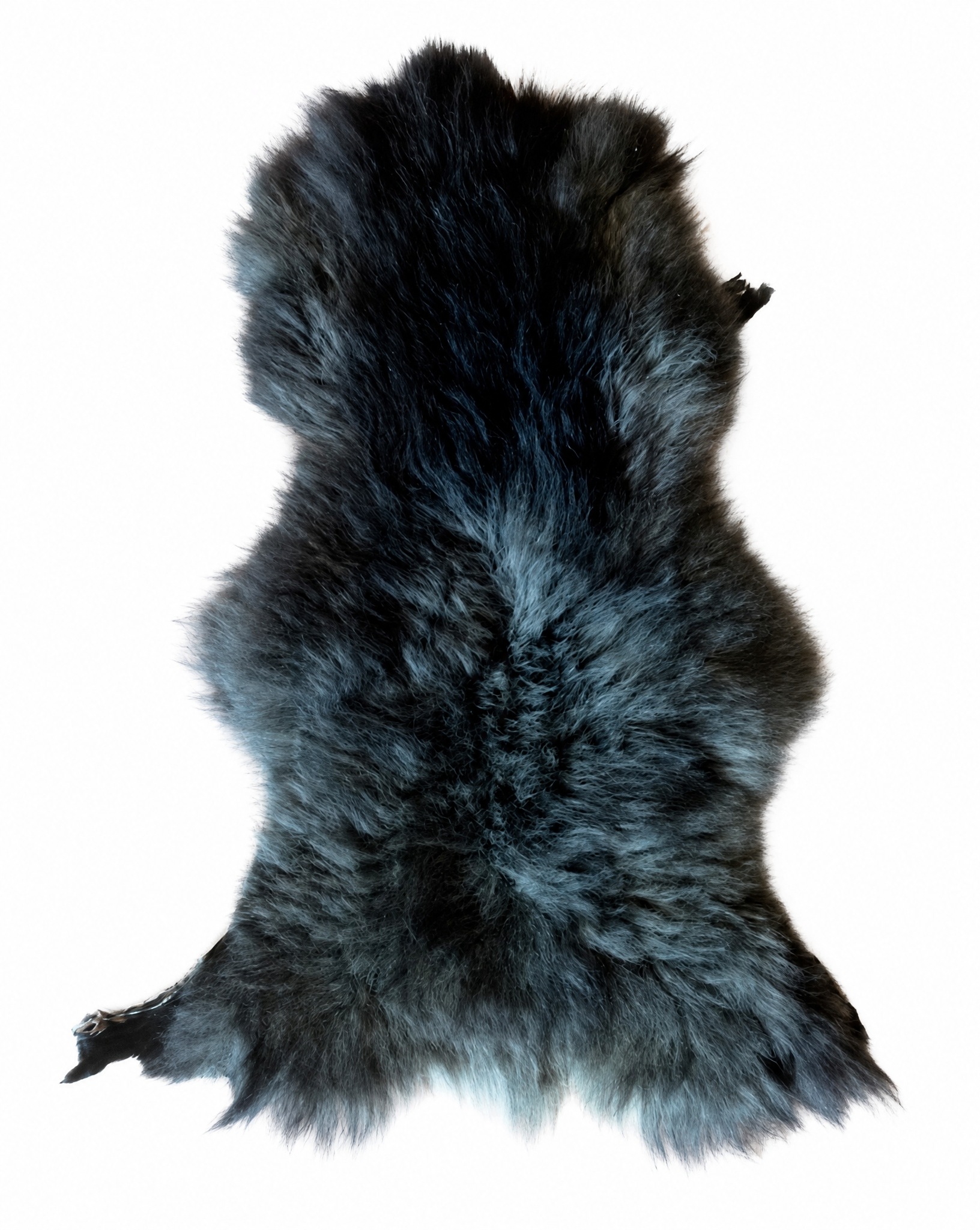 Ovčí kůže „vřesovka“ Premium Šedě Černá 110 cm/XXXL (jehněčí) 100%Přírodní