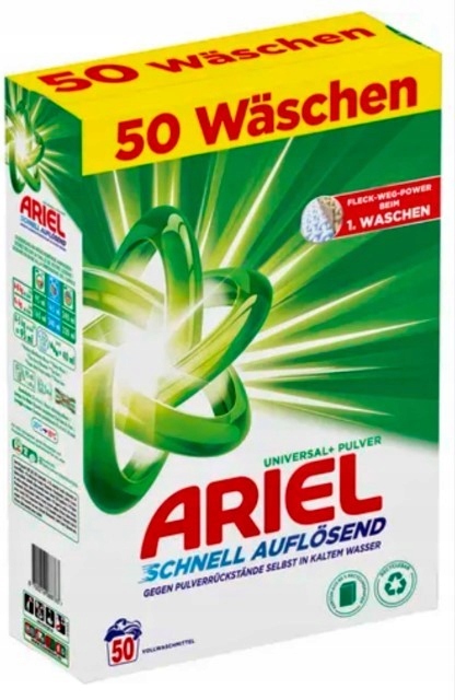 Levně Ariel Universal Prací prášek 50 praní 3kg