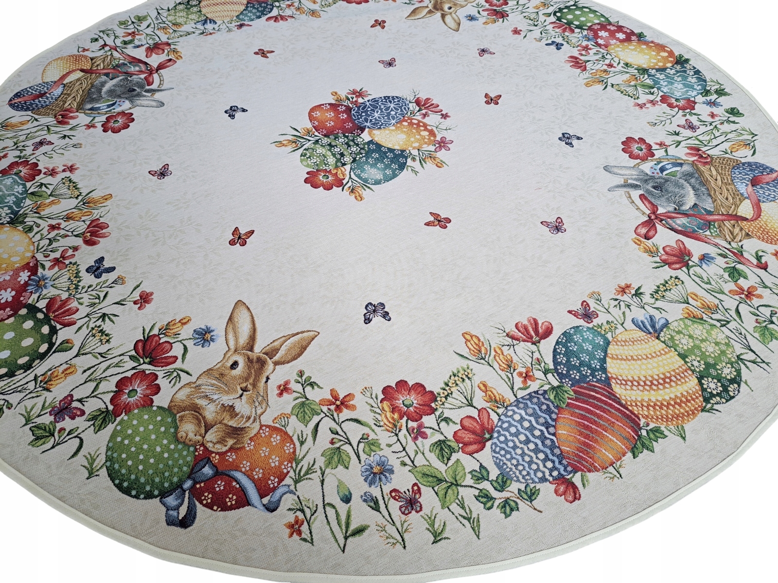 Velikonoční ubrus kulatý průměr 140 cm V52