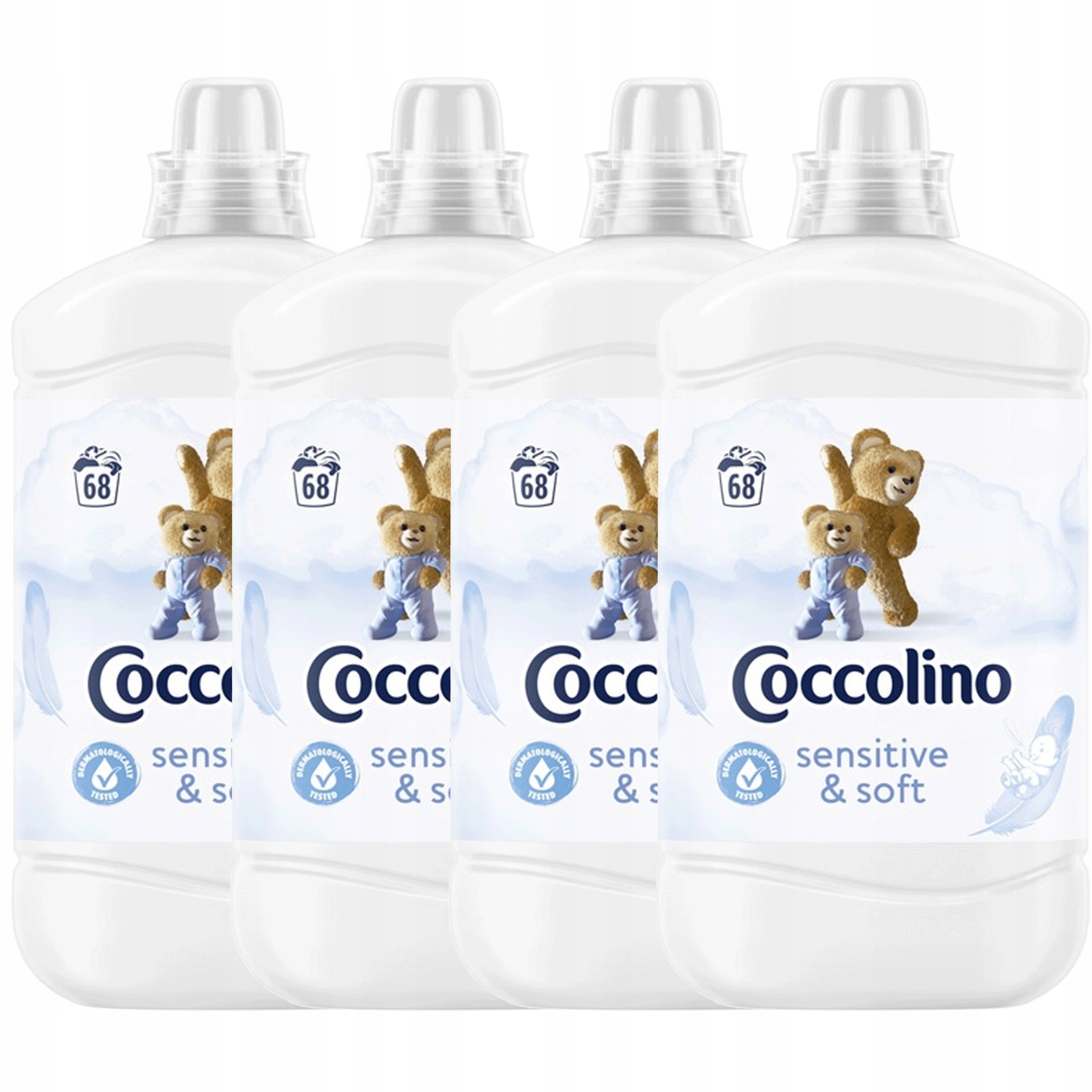 Levně Coccolino Creations Sensitive & Soft tekutá aviváž 1,7L 68praní x4