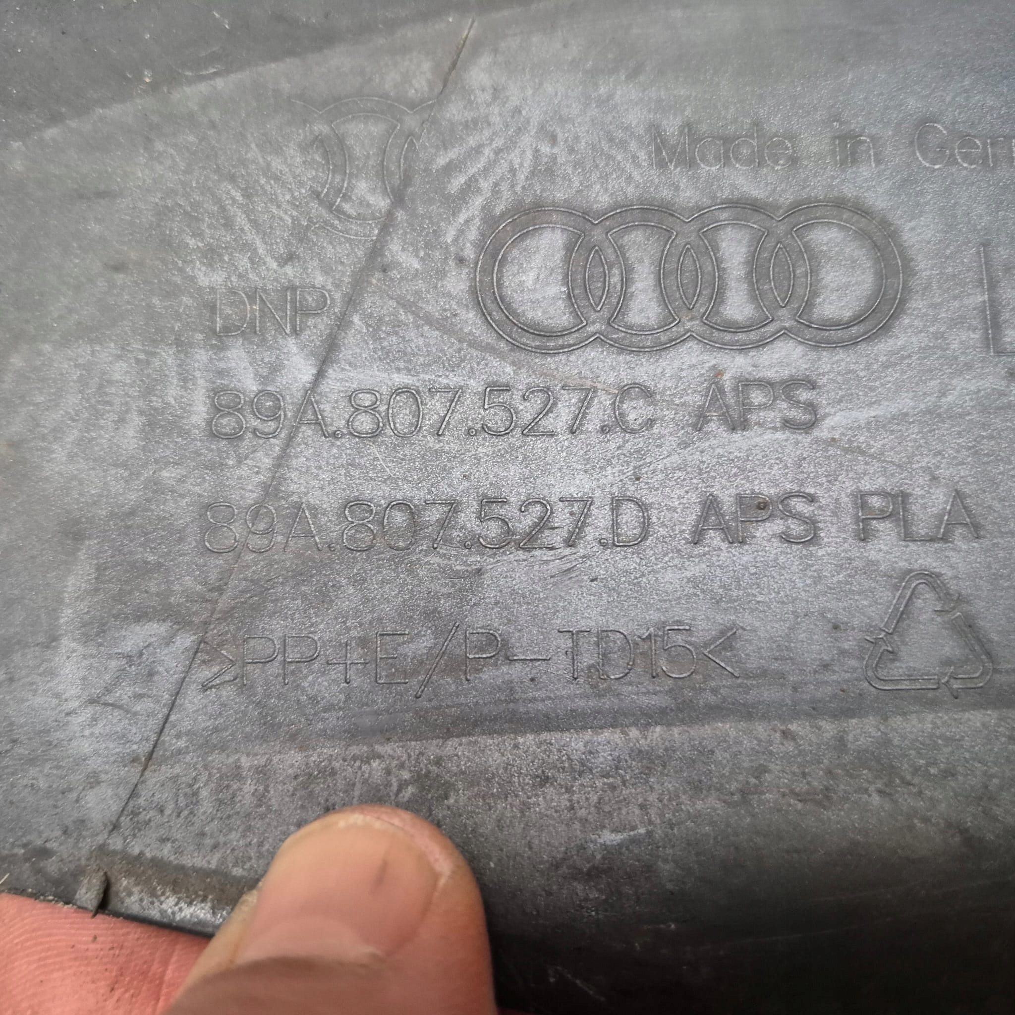 AUDI Q4 E-TRON 89A diffusore accessori Paraurti posteriore posteriore PDC 89A807527C