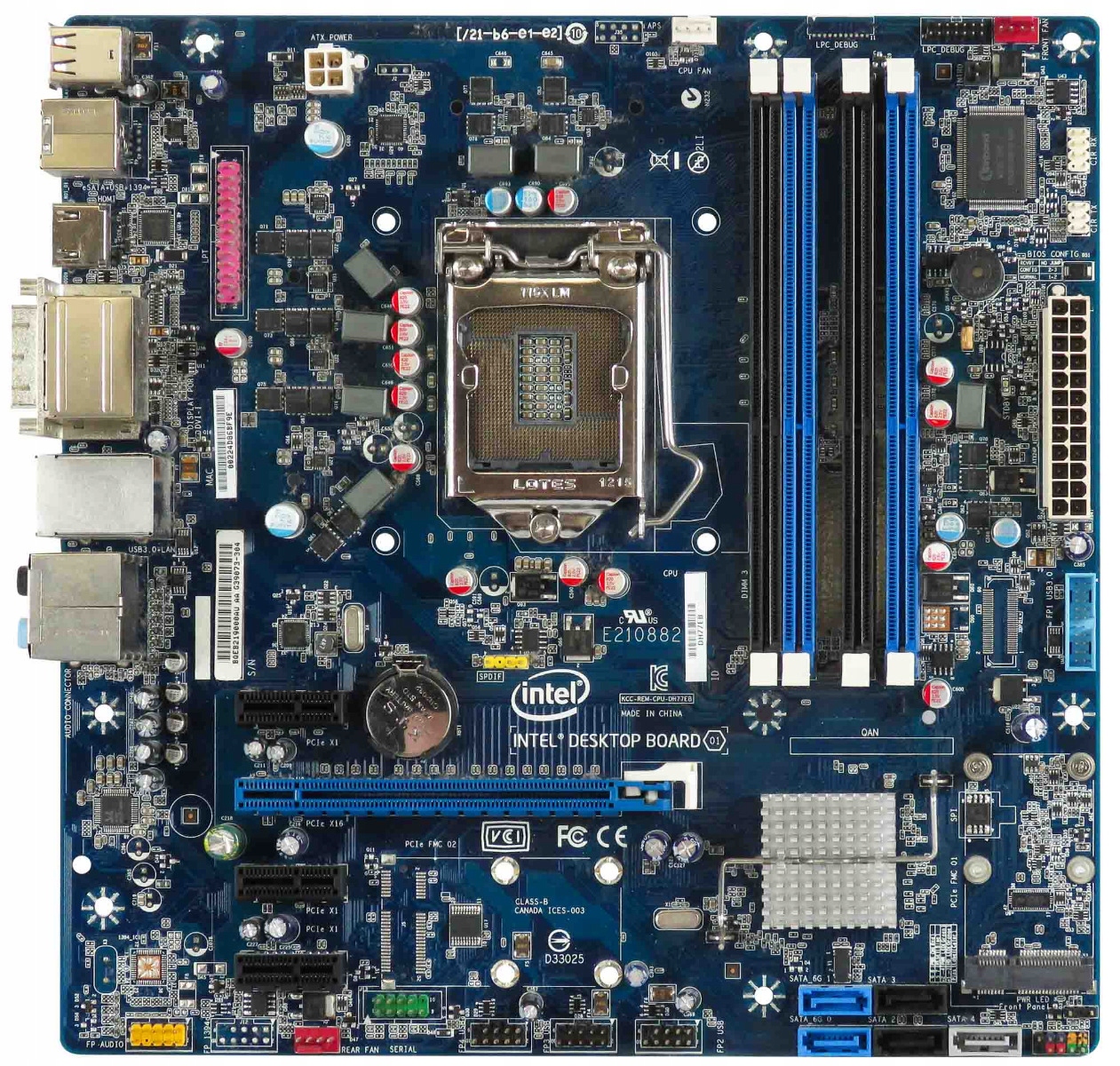 Intel DH77EB G39073-304 LGA1155 4x DDR3 4x PCIe Sata M2