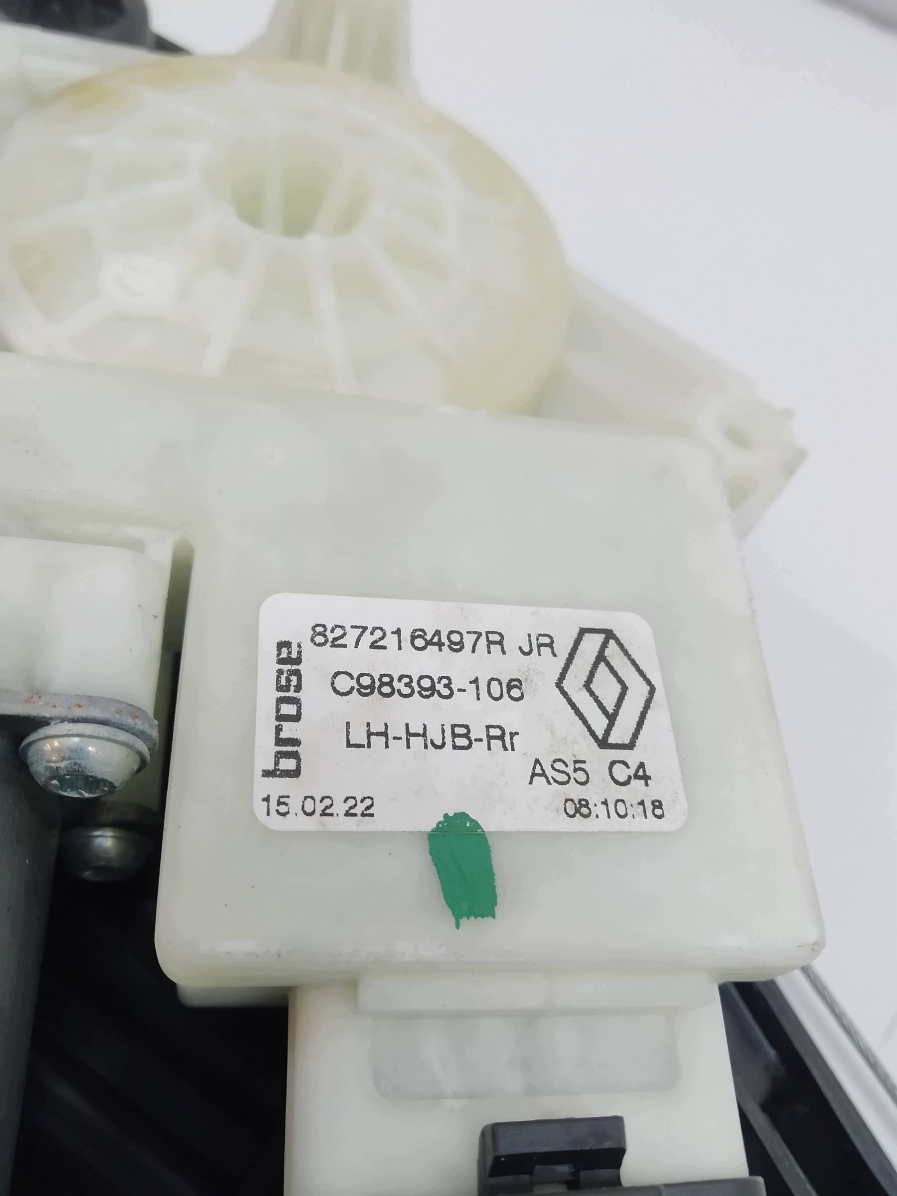 mechanism windows left rear part 827216497R Renault Captur II (2019-)