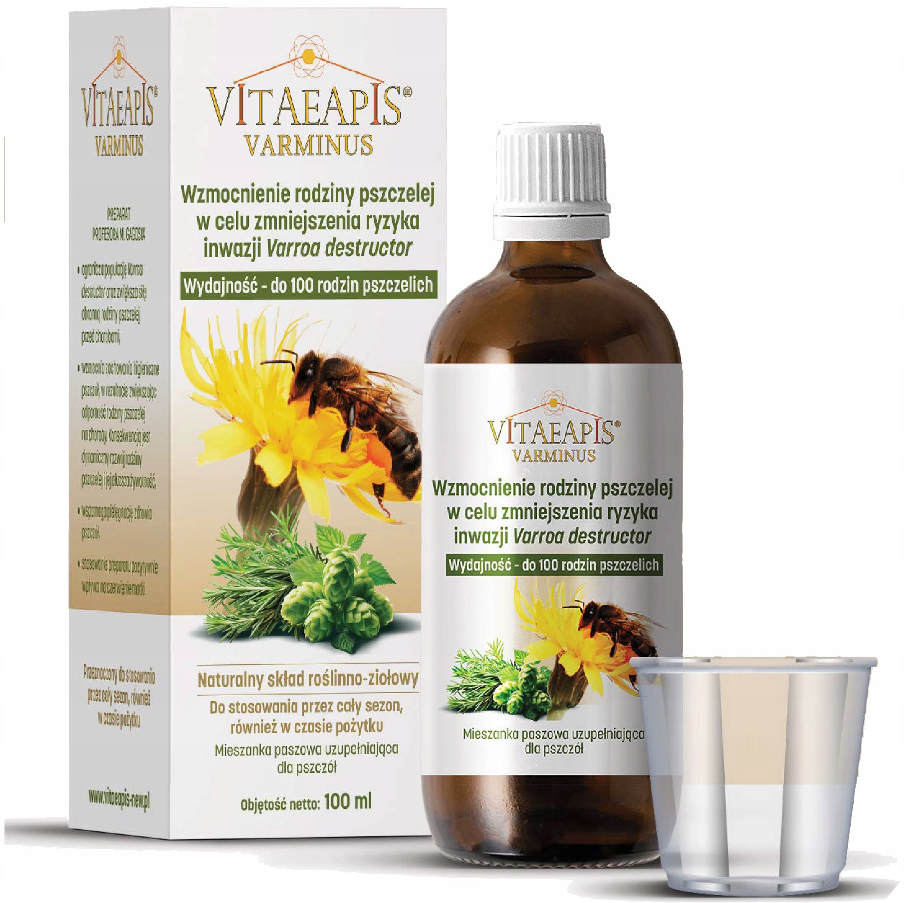 Vitaeapis Varminus 100 ml – prirodzená podpora rodiny proti varroáze