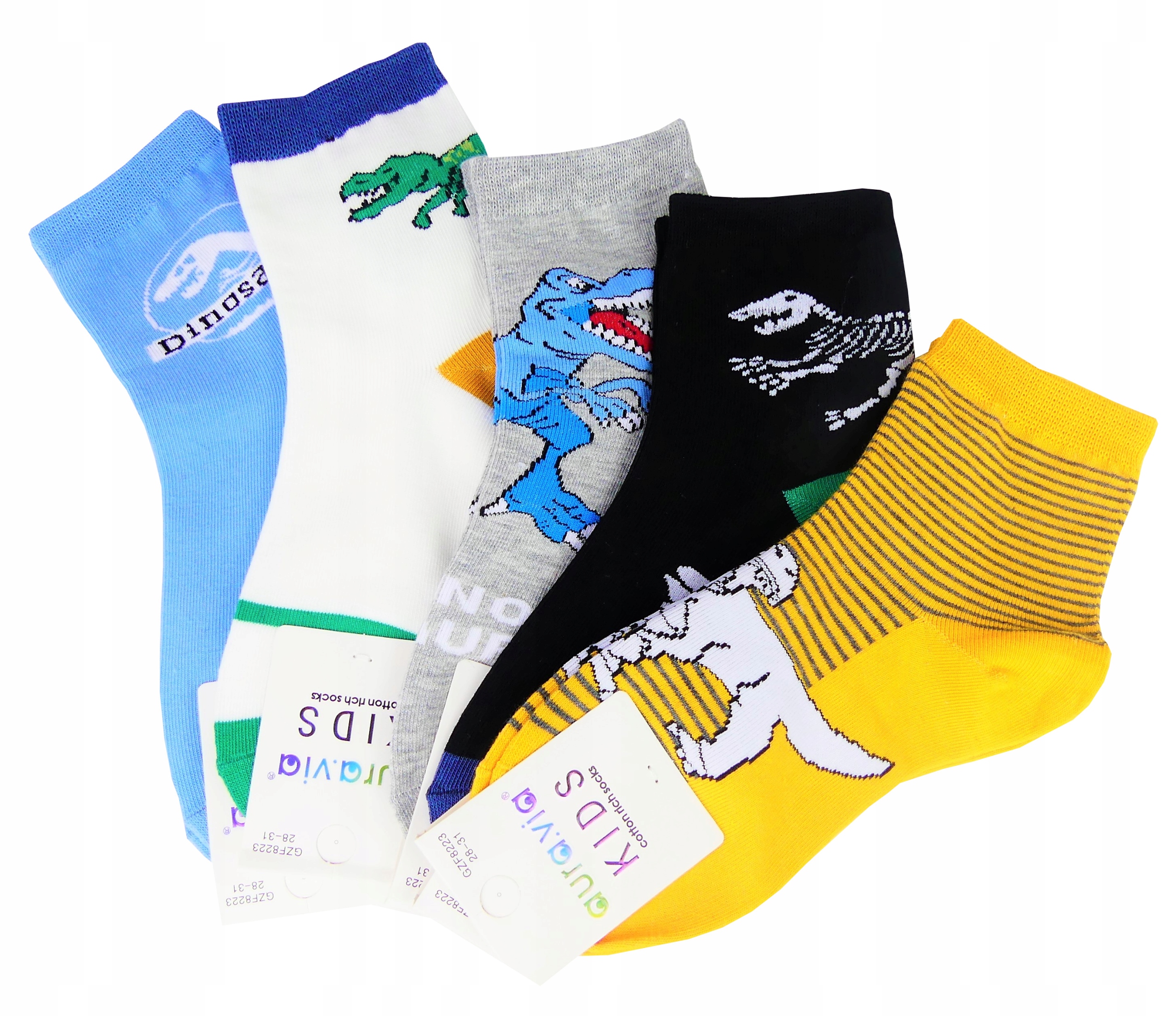 

Skarpety chłopięce aura via 32-35 5PAR Dinusie