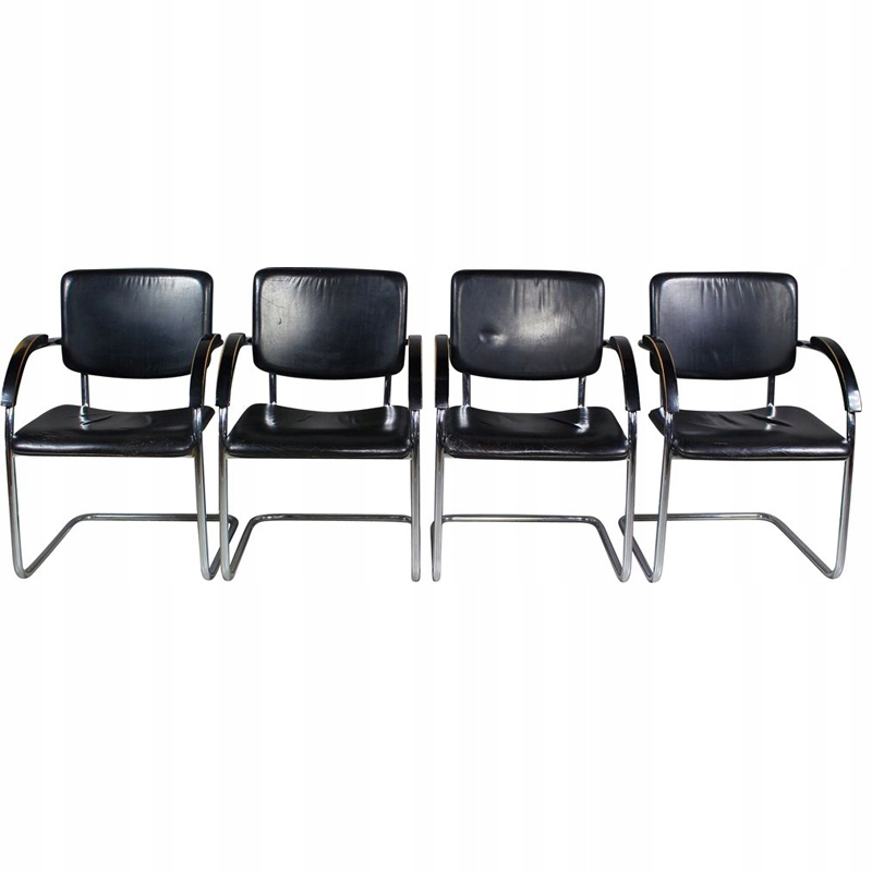 Fotele w stylu Bauhaus, lata 70 / 4szt.