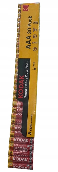 Bateria cynkowo-węglowa Kodak AAA (R3) 30 szt.