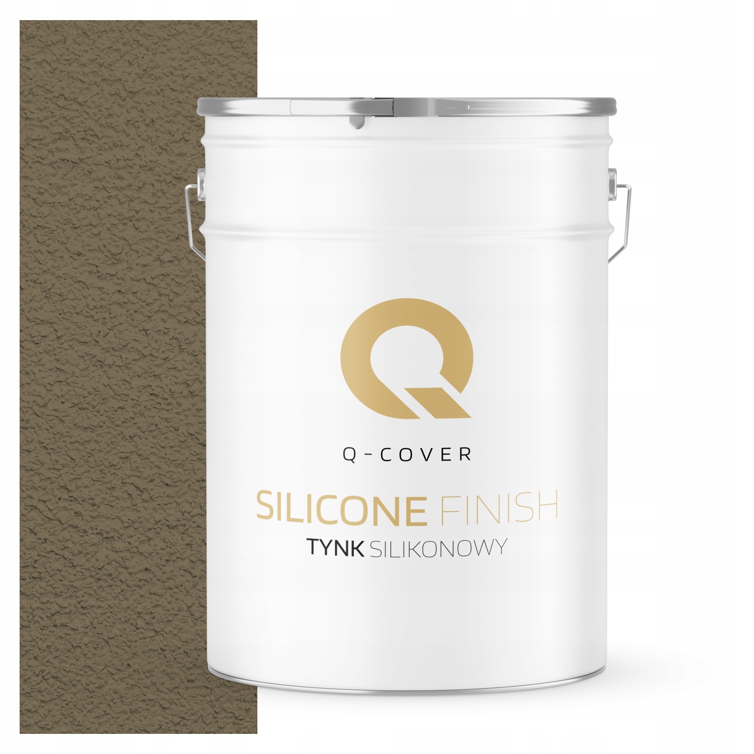 Silikonová Fasádní Omítka Khaki F455 25KG Beránek Granulace 3.0mm