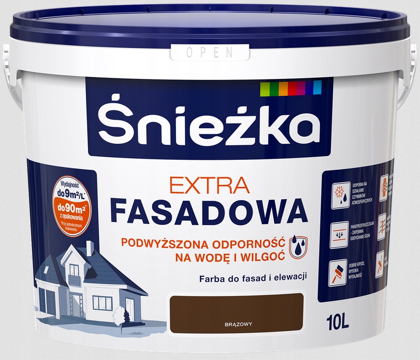Śnieżka Extra Fasadowa 10L Brązowa