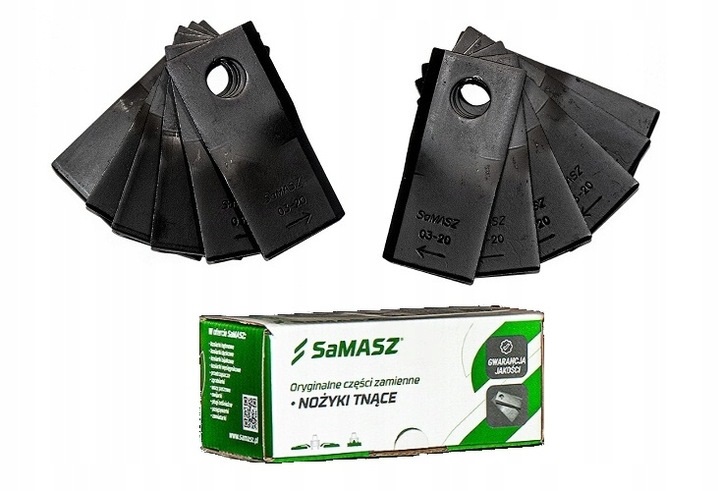 

Komplet Nożyków Samasz 115x49x4 FI19MM 12SZT 6L+6P