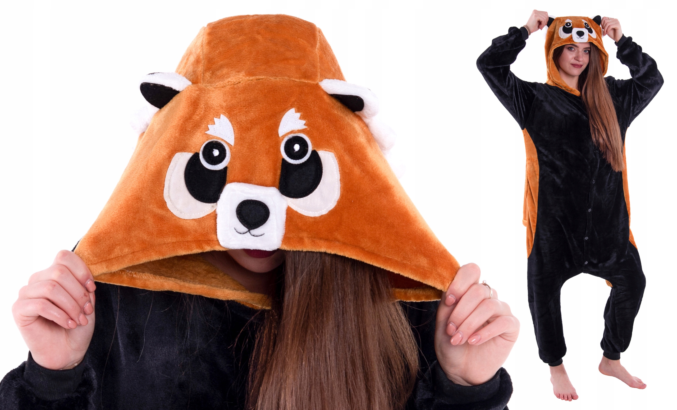 

Panda Czerwona Piżama Kigurumi Onesie 146 152
