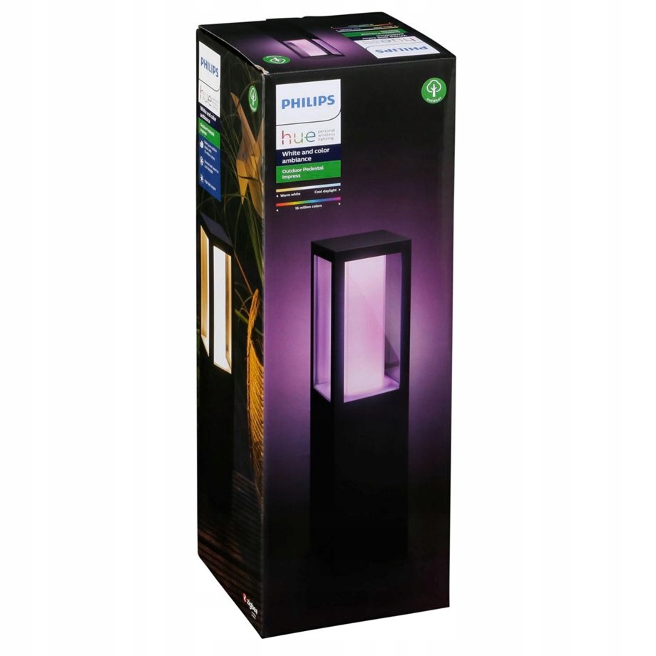 Philips Hue Impress Led záhradná lampa čierna
