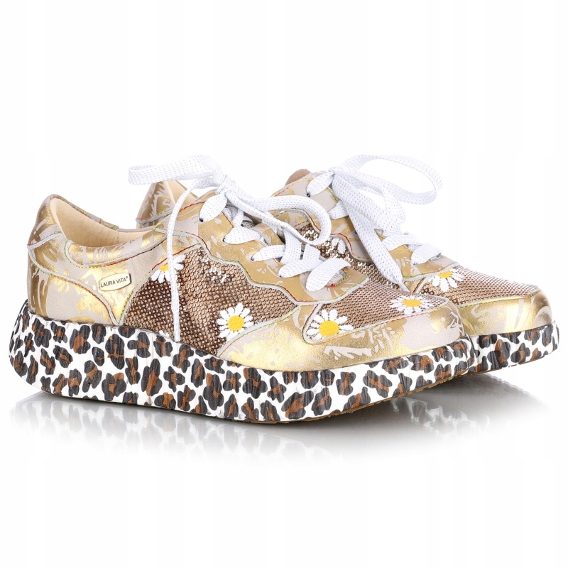 Dámské tenisky Laura Vita Nikito 52 Or SL26803-52E zlaté VEL.39