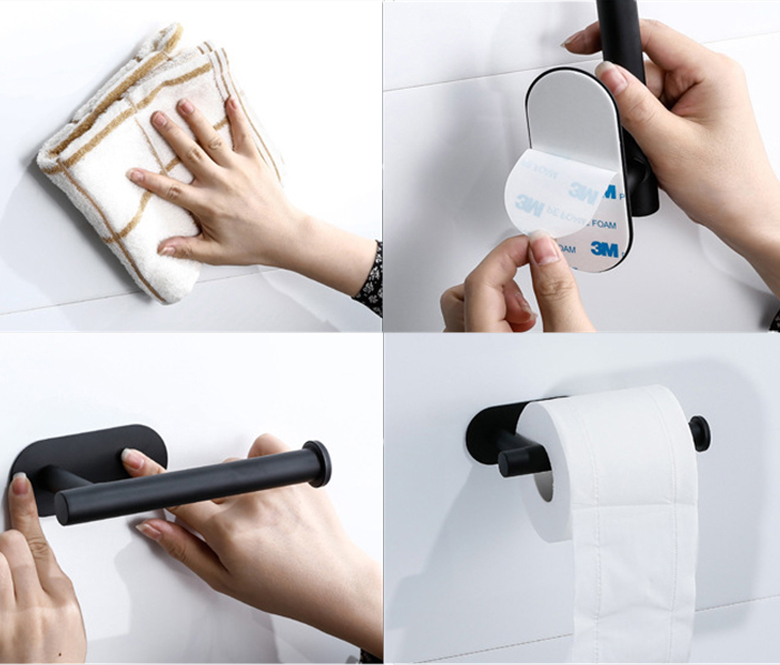 UCHWYT NA PAPIER TOALETOWY SAMOPRZYLEPNY MOCNY Rodzaj ścienne