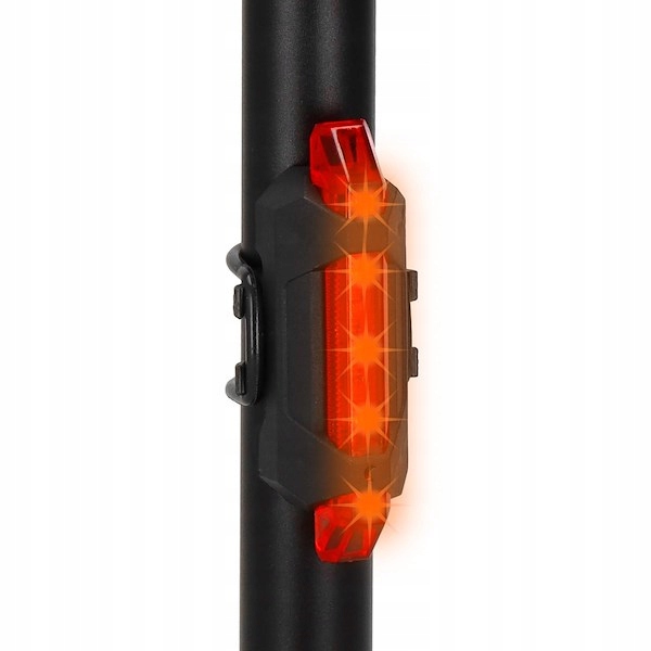 LAMPKA ROWEROWA LED PRZÓD NA USB MOCNA TYŁ ZESTAW KIEROWNICĘ ROWER ŚWIATŁO Stan opakowania oryginalne