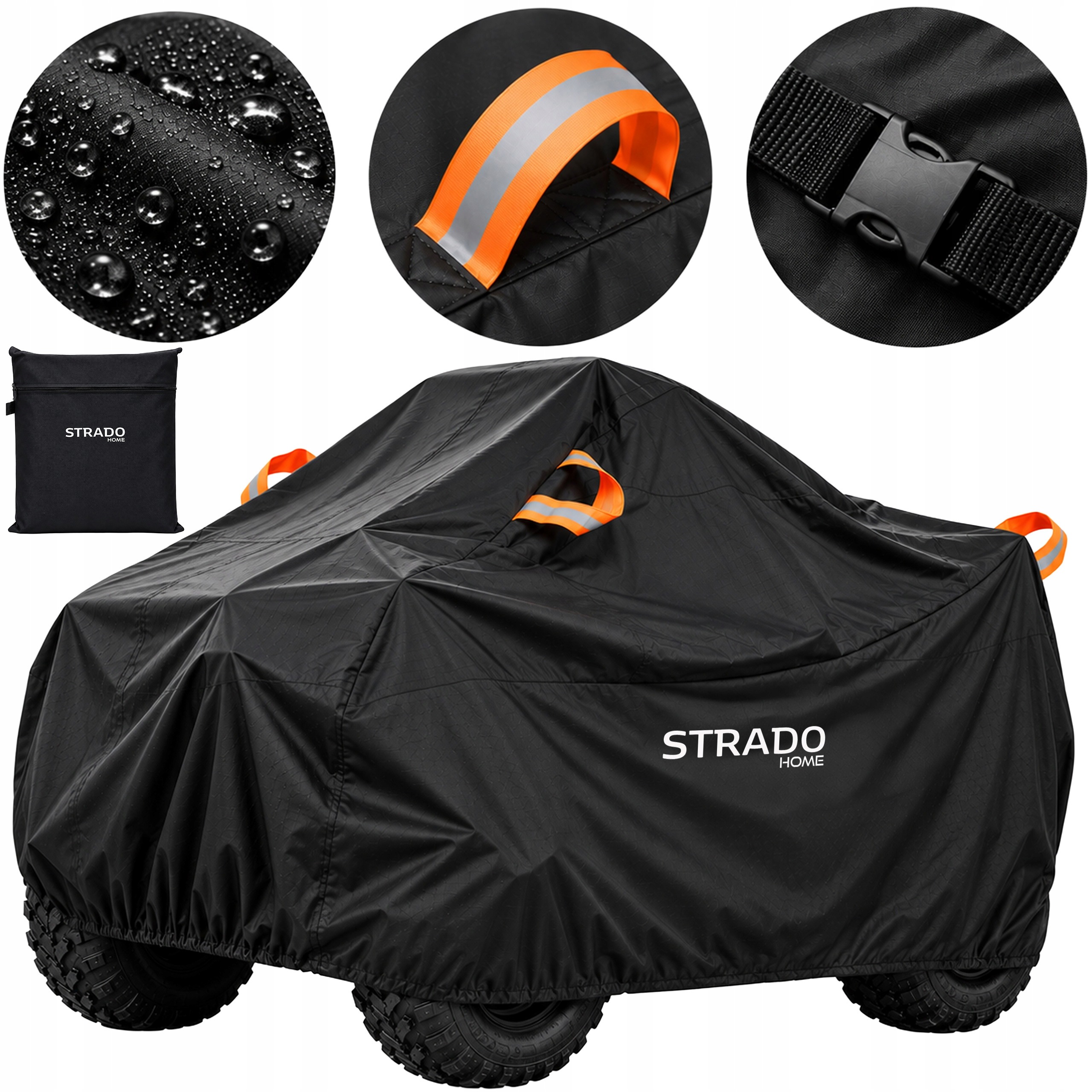 Pokrowiec na quada Atv wodoodporny 250x135x140 Uv ochronny plandeka XXL