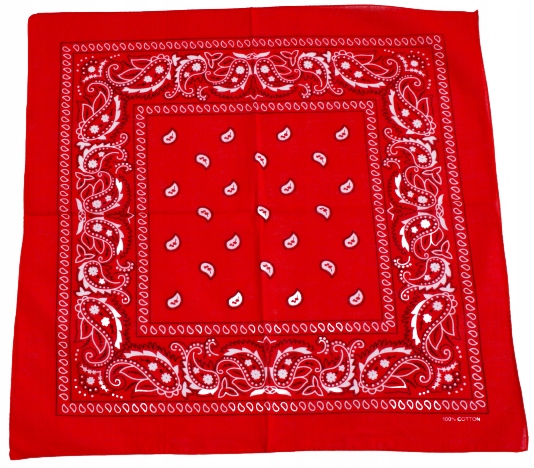 

Chusta, chustka, bandana, bandamka, 100% bawełna