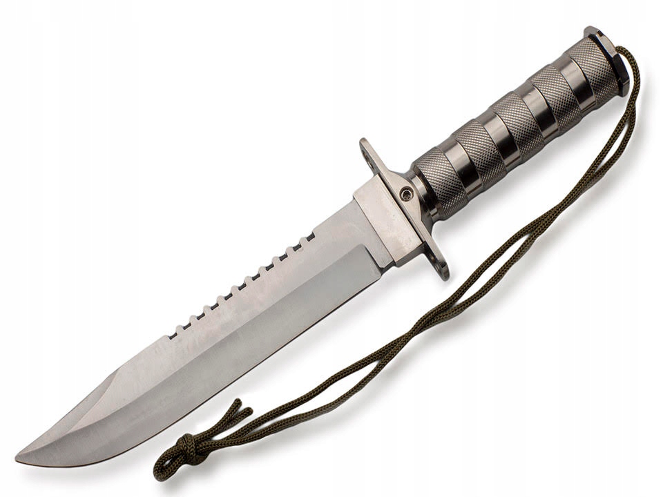 Nóż Taktyczny Rambo Finka Wojskowy Survival ND29b