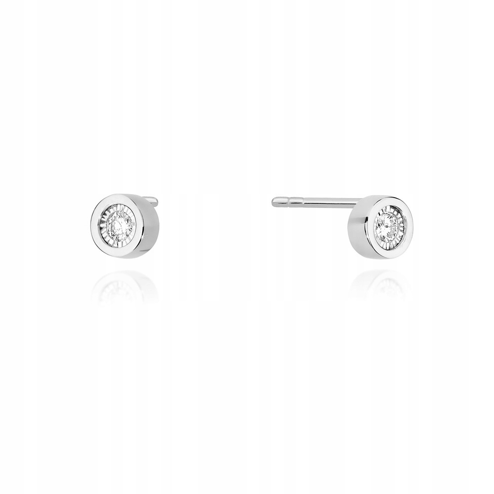 

Białe złoto kolczyki z brylantami wkręty 585 sklep