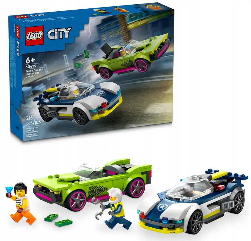 Lego City 60415 Pronásledování policejního auta za muscle carem stavebnice