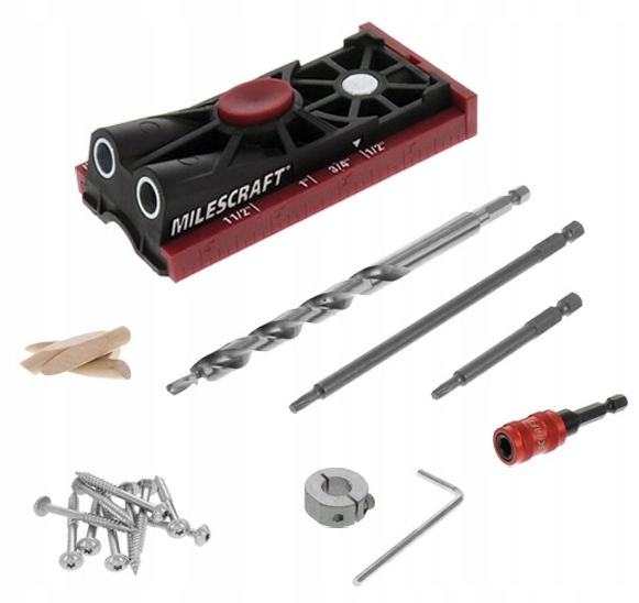 Zestaw do połączeń kieszeniowych -=- Milescraft PocketJig200