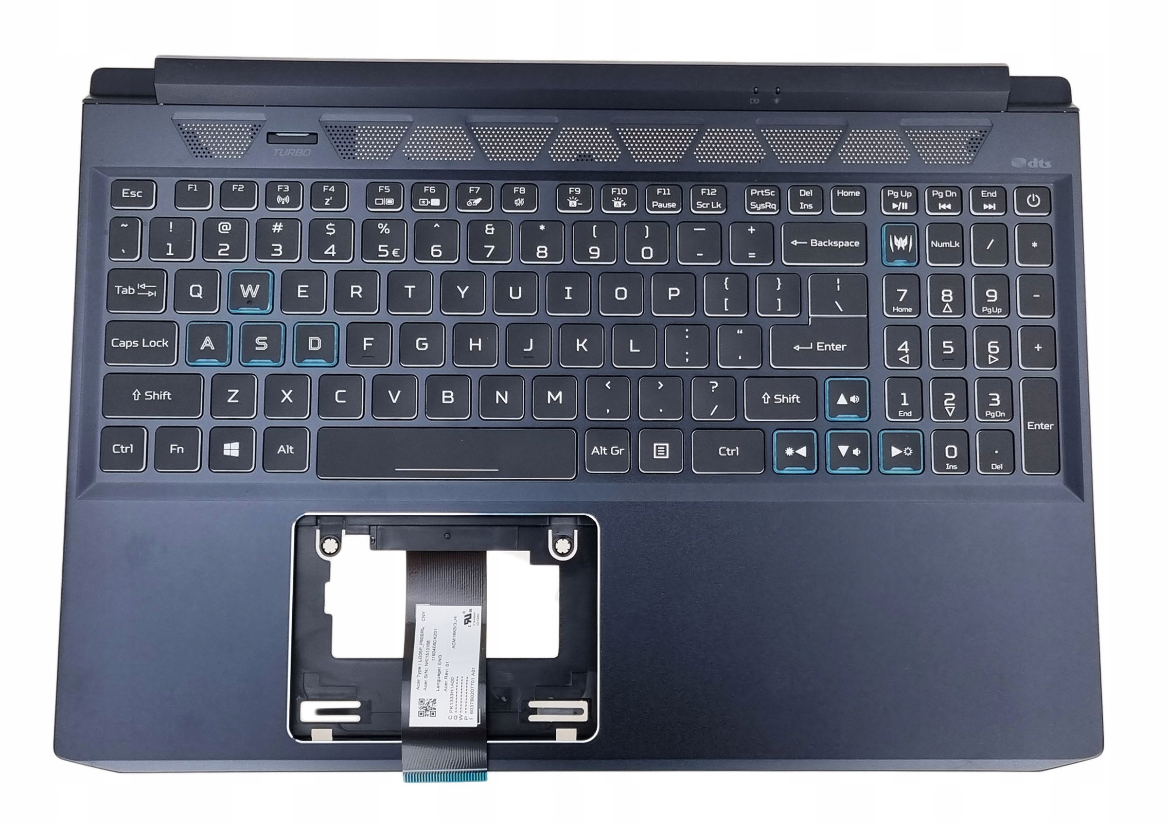 Nová Krytka Klávesnice Acer Predator Triton 300 PT315-52 Anglická Uk