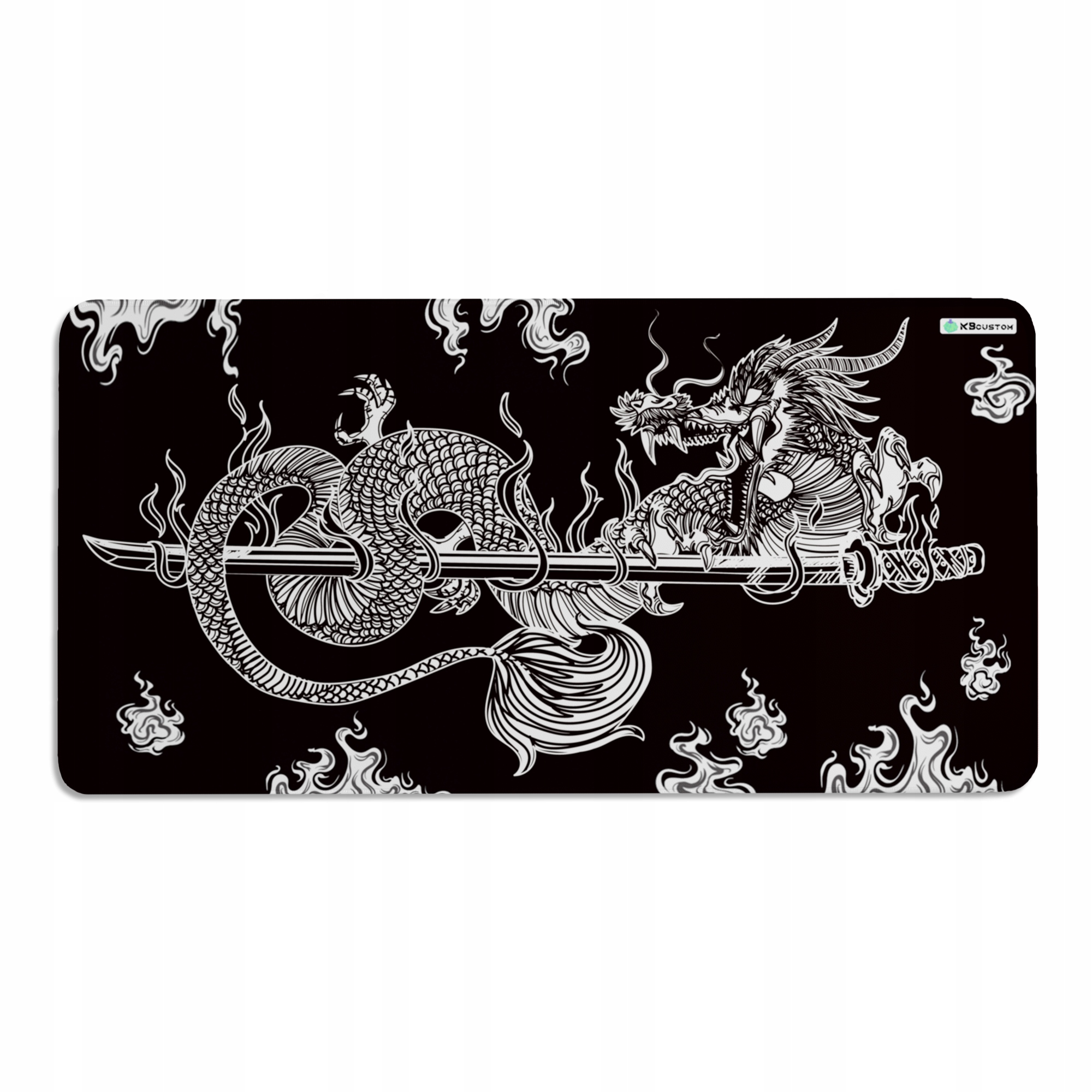 Velká Podložka Pod Myš Myš 120 x 60 cm XXXL KBcustom Psací stůl Dragon 11