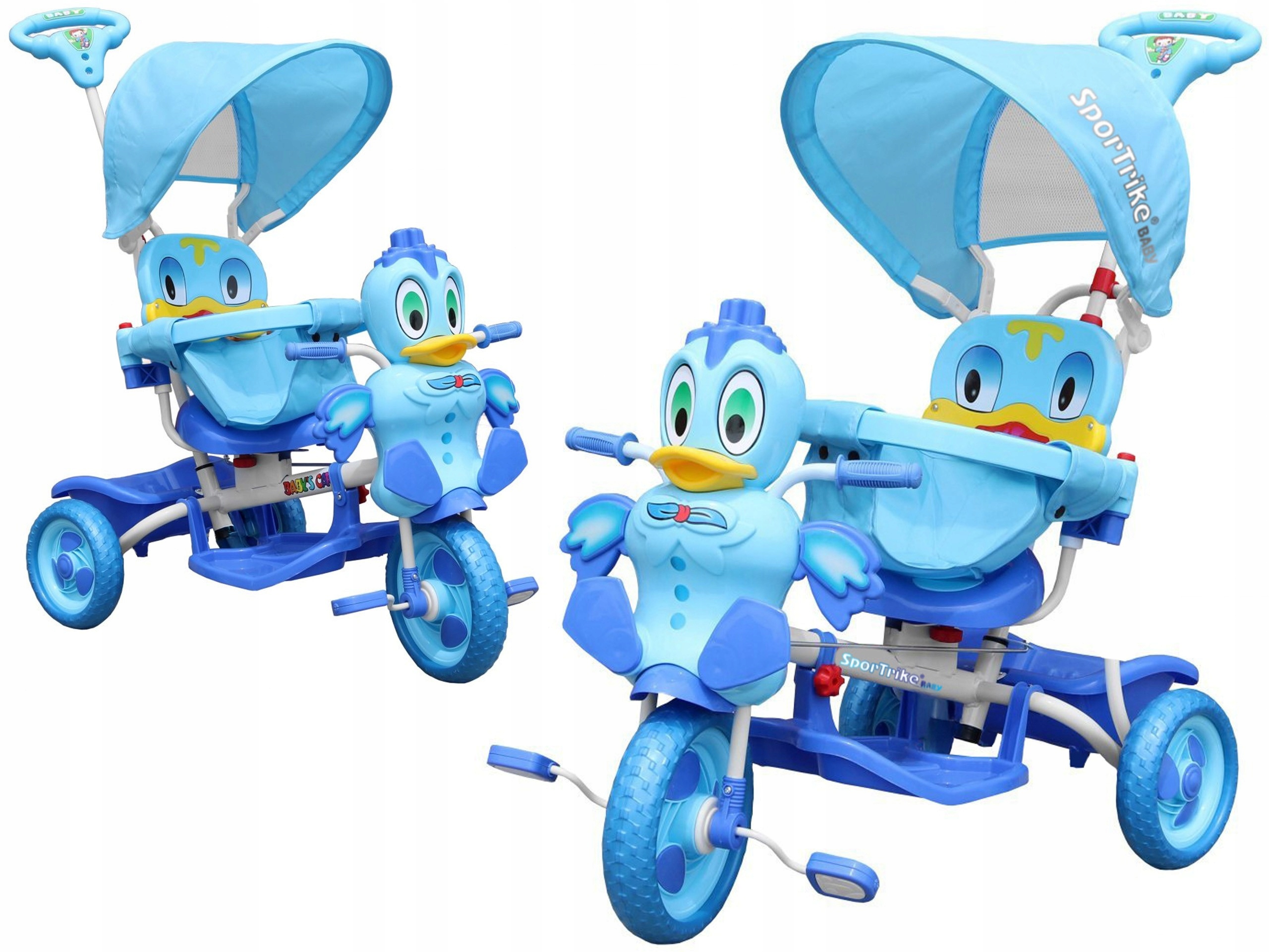 Rowerek Trójkołowy Dziecięcy dla dzieci Na Roczek kaczka dźwięki
