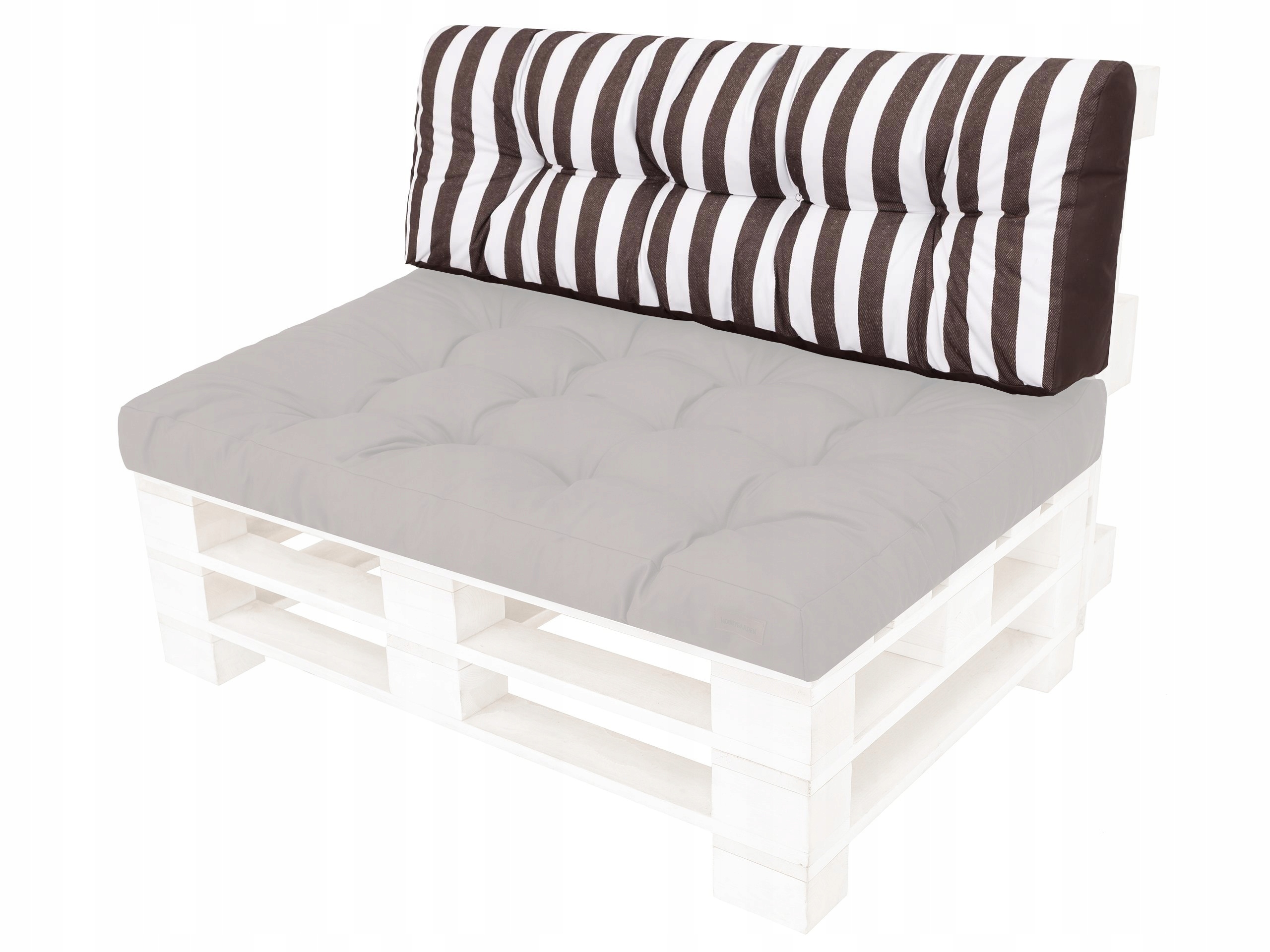 Dlhý vankúš na operadlo lavičky z paliet 120 x 40 cm