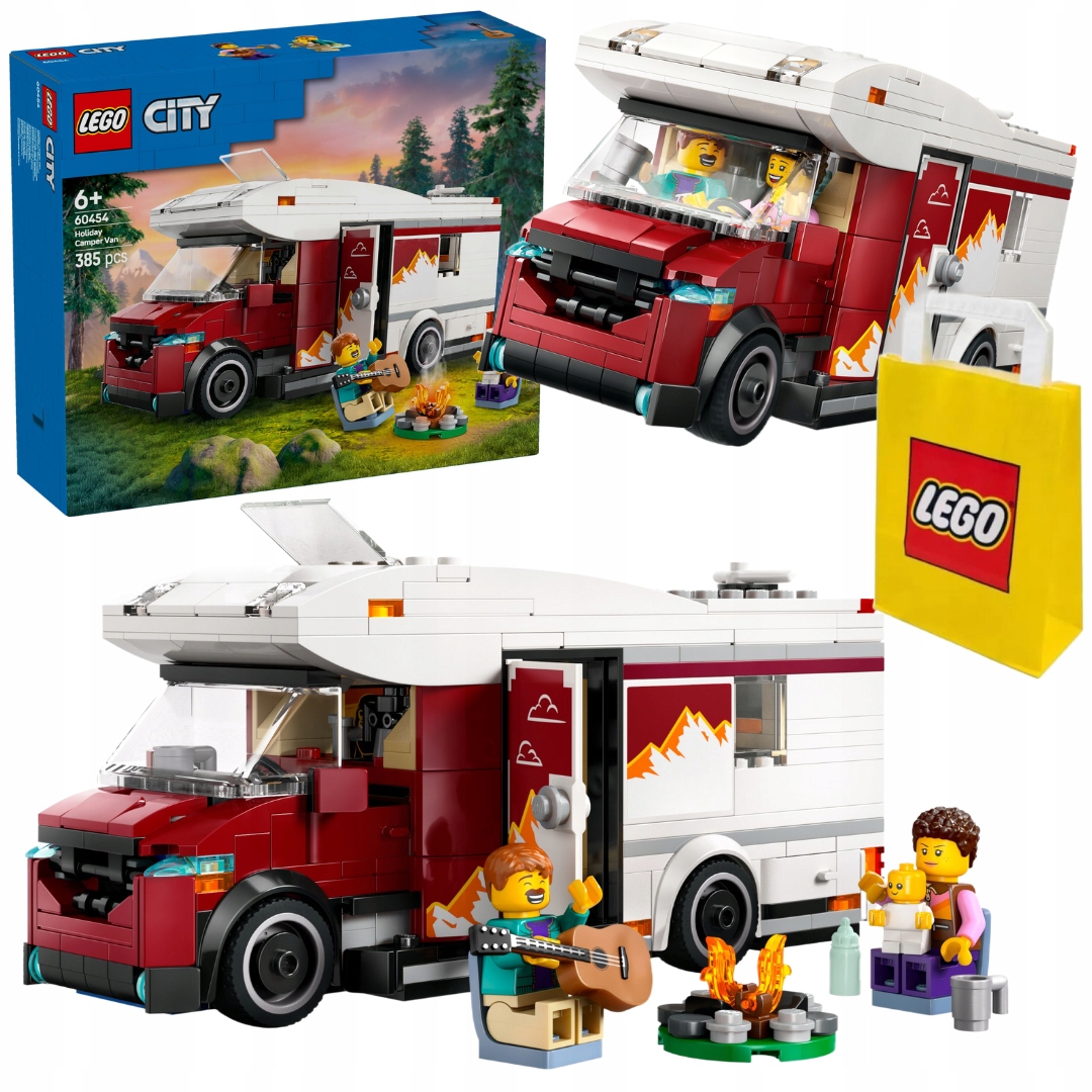 Stavebnice Auto Lego City Město Prázdninové dobrodružství Camper Van Biwak