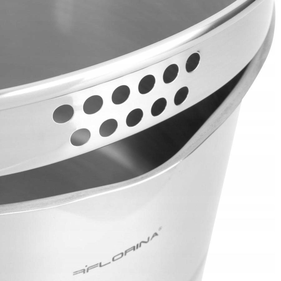 Zestaw garnków FLORINA Smart 8 cz. Indukcja Inox Stan opakowania oryginalne