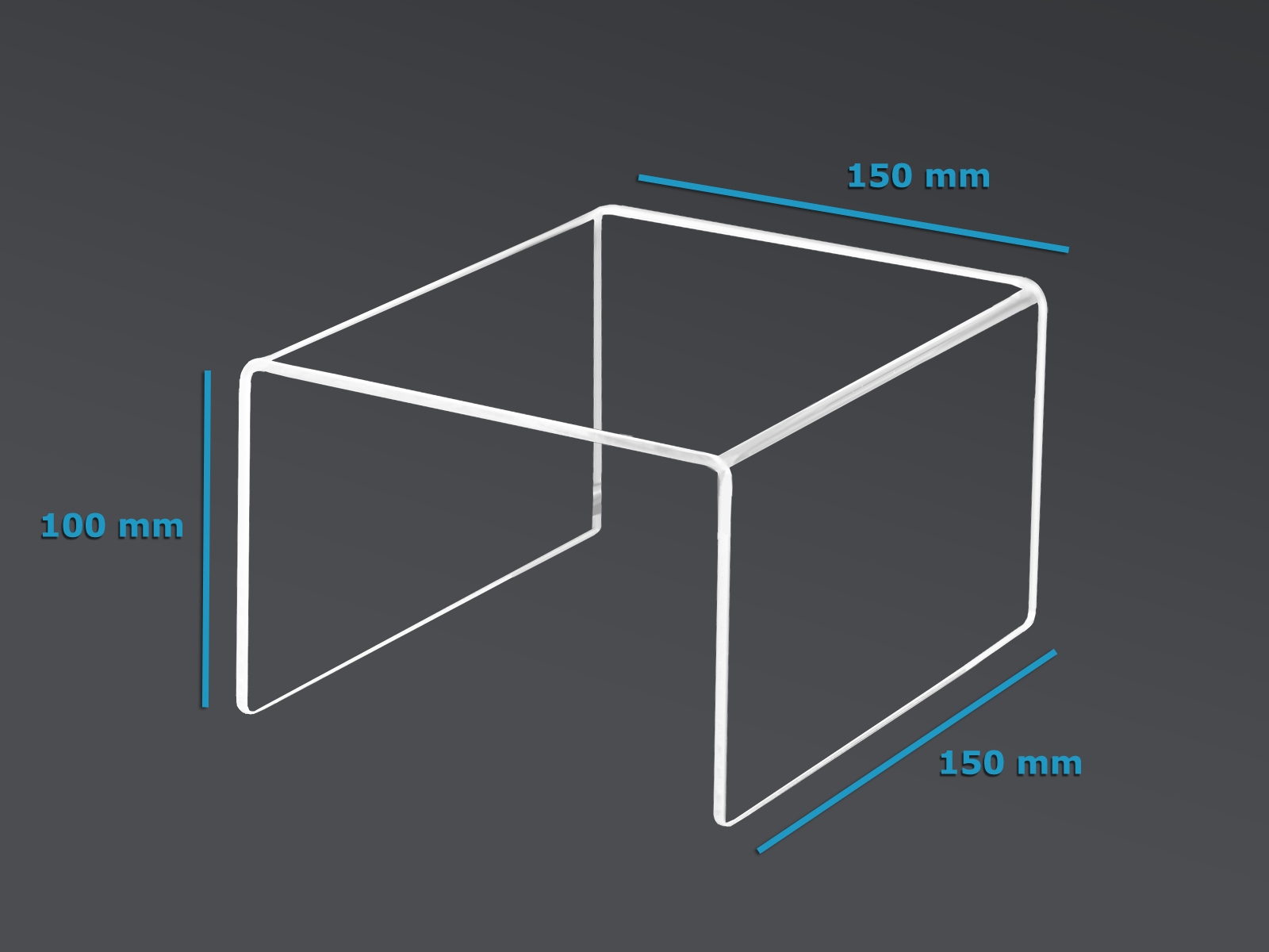 STOJAK PODSTAWKA EKSPOZYTOR STOPIEŃ PLEXI 15/15/10 Kod producenta STOP15 15/10