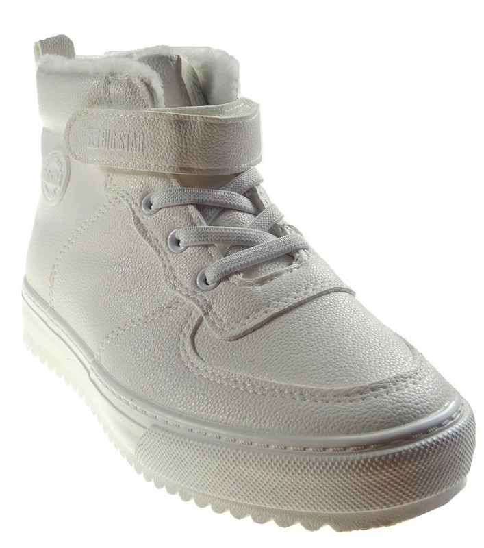 Buty zimowe dziecięce trampki GG374041 białe 32 Kolor biały